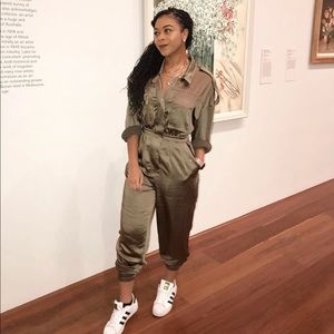 House of CB Utility High Waist Jumpsuit